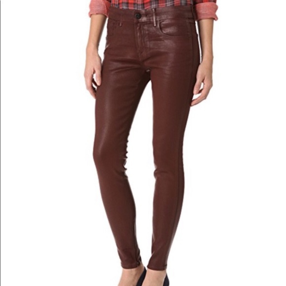 Habitual Amalia high rise zip coated pants